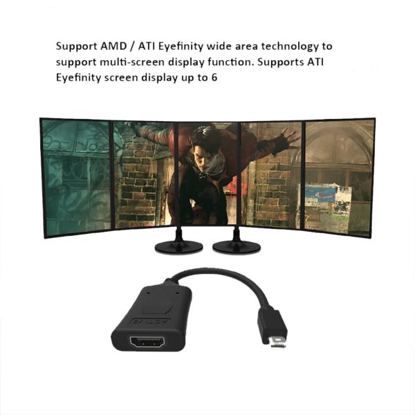 Simplecom DA101 Active MiniDP to HDMI Adapter 4K UHD (Thunderbolt and Eyefinity Compatible) - Image 4