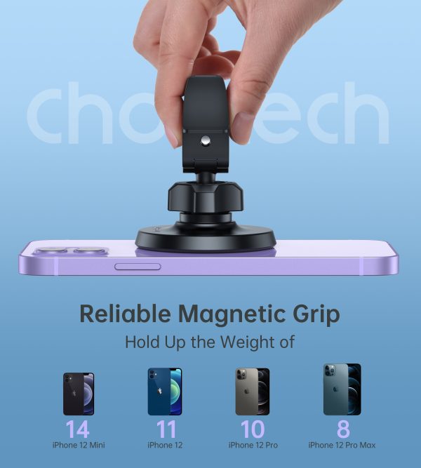 CHOETECH AT0004 Magsafe iPhone 12 Magnetic Car Mount Car Air Vent Phone Holder - Image 4