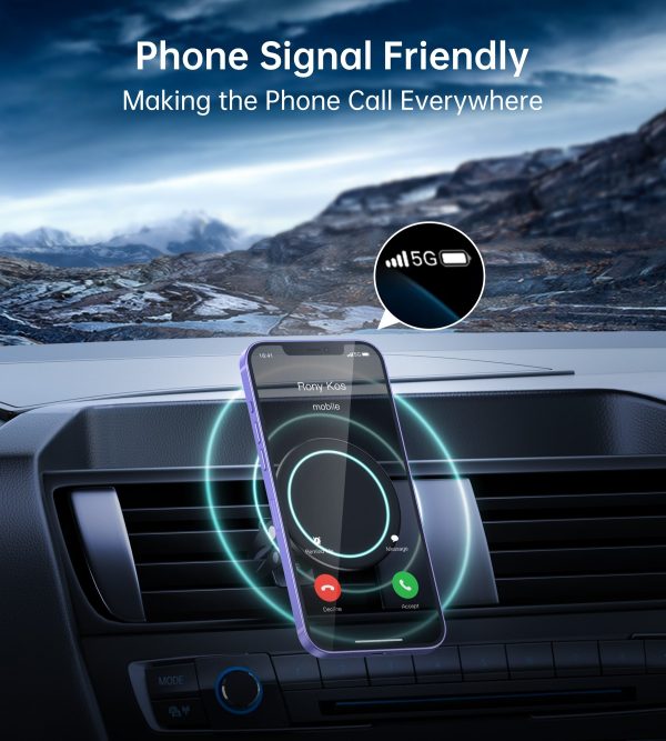 CHOETECH AT0004 Magsafe iPhone 12 Magnetic Car Mount Car Air Vent Phone Holder - Image 6
