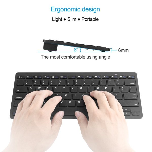 CHOETECH BH-006 Ultra Slim Wireless Bluetooth Keyboard - Image 7