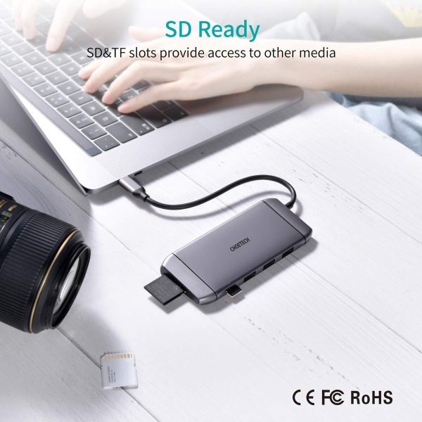 CHOETECH HUB-M15 USB-C 9-in-1 Multifunction Adapter - Image 6