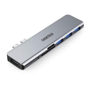 CHOETECH HUB-M23 7-in-1 MacBook Pro USB Adapter - Image 1