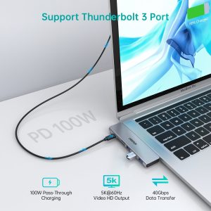 CHOETECH HUB-M23 7-in-1 MacBook Pro USB Adapter - Image 4