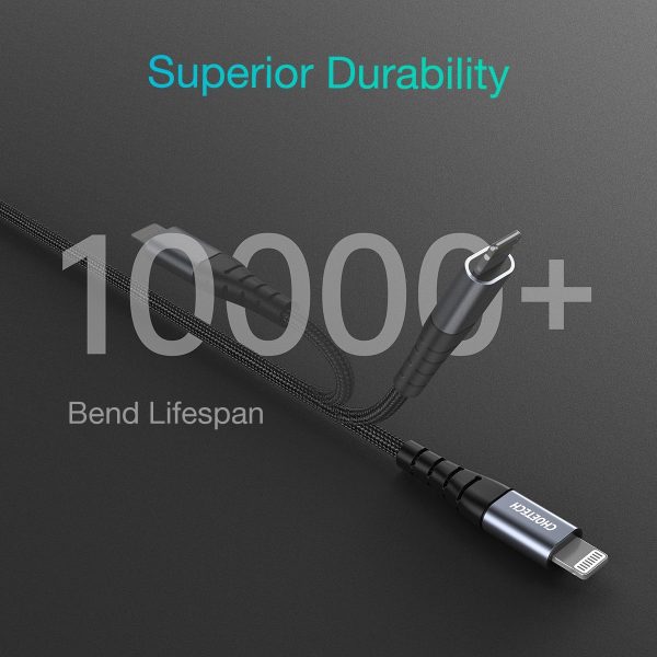 CHOETECH IP0039 USB-C To iPhone MFi Certified Cable 1.2M - Image 4