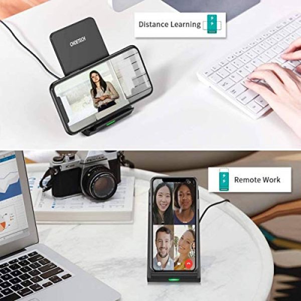 CHOETECH MIX00087 (T524S+T511S) Qi 10W/7.5W Fast Wireless Charging Stand and Pad - Image 6