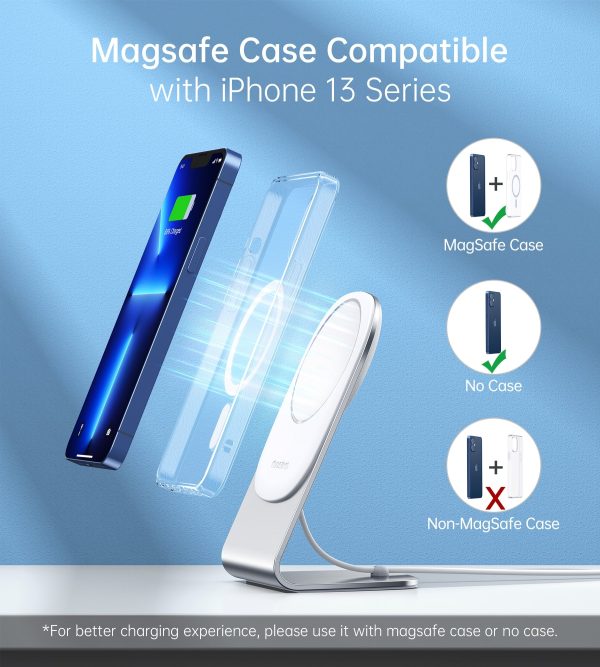 CHOETECH MIX00117SL Magasafe Fast Wireless Charger Stand Holder For iPhone 13/12 (H047+T517) - Image 8