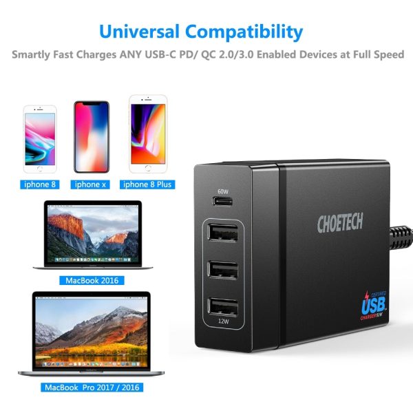 CHOETECH PD72 Power Delivery Charger - Image 4