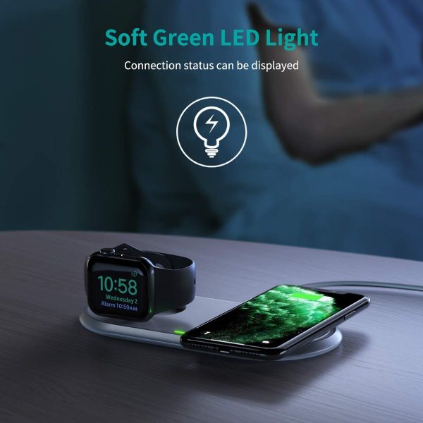 CHOETECH T317 2-in-1 Dual Wireless Charger Pad (MFI Certified) - Image 7