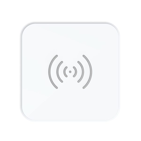 CHOETECH T511-S Qi Certified 10W/7.5W Fast Wireless Charger Pad (White) - Image 2