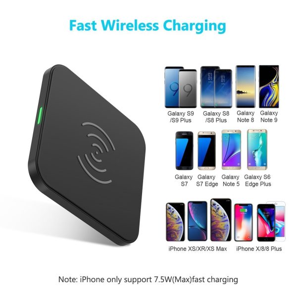CHOETECH T511S Qi Certified 10W/7.5W Fast Wireless Charger Pad - Image 3