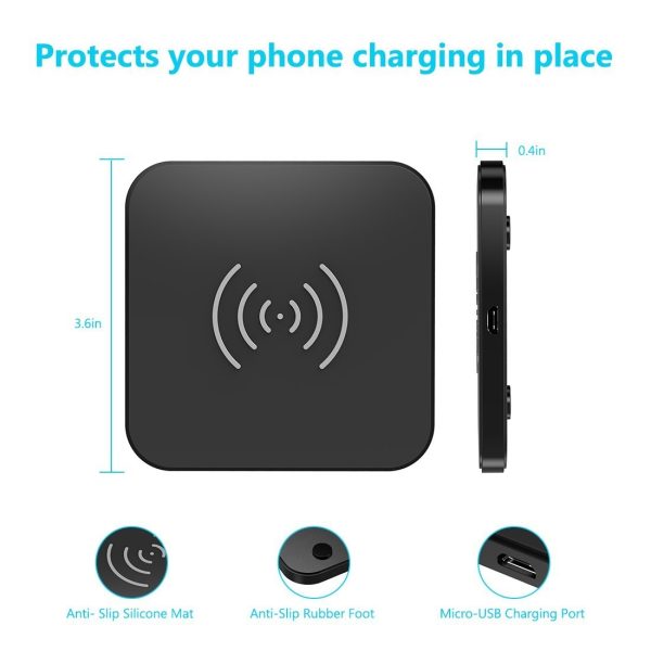 CHOETECH T511S Qi Certified 10W/7.5W Fast Wireless Charger Pad - Image 6