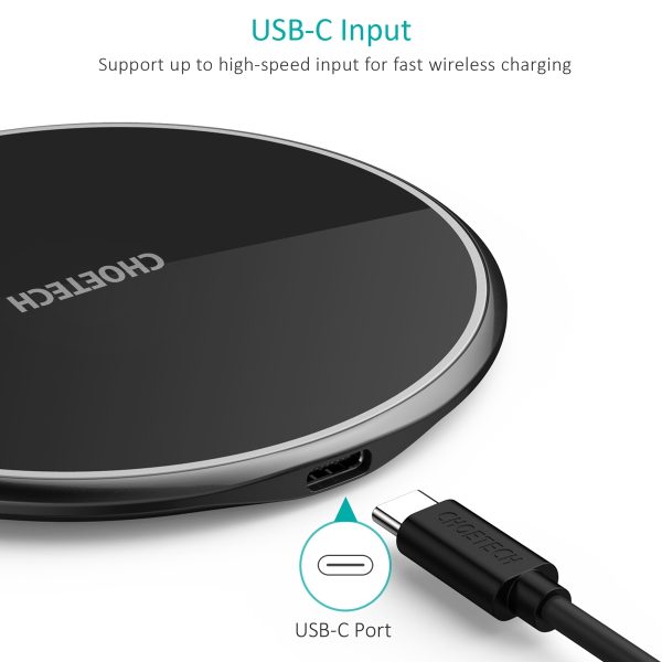 CHOETECH T559-F 15W Wireless Charging Pad with AC Adapter - Image 6