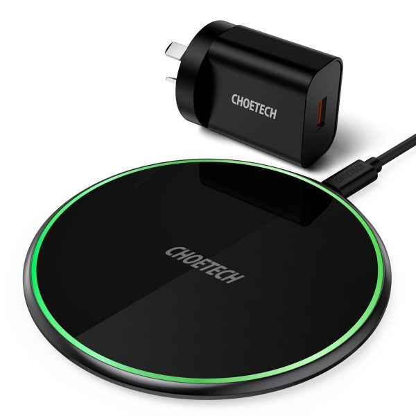 CHOETECH T559-F 15W Wireless Charging Pad with AC Adapter - Image 3