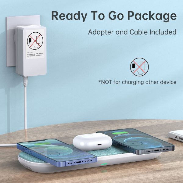 CHOETECH T569-S Magleap 3-in-1 Magnetic Wireless Charging pad with AC Adapter - Image 5