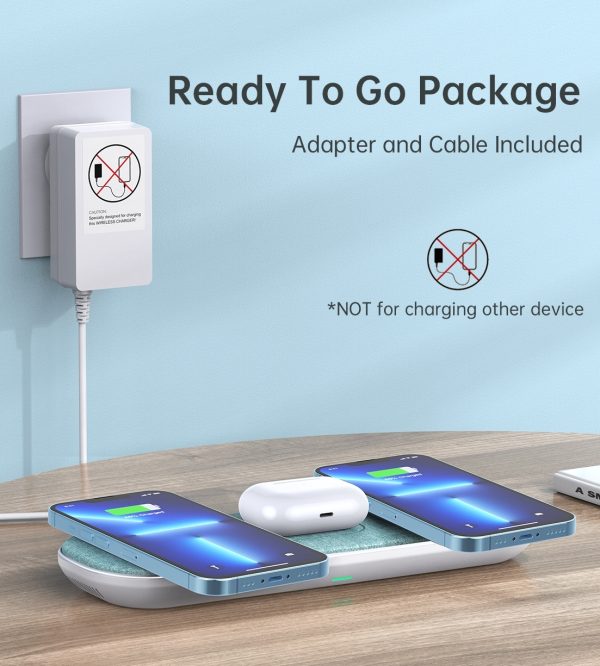 CHOETECH T569-S Magleap 3-in-1 Magnetic Wireless Charging pad with AC Adapter - Image 8