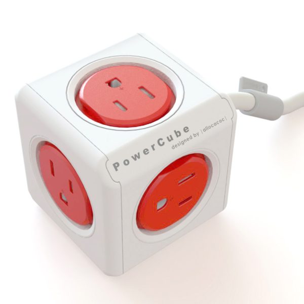 ALLOCACOC POWERCUBE Extended Boston Red 5 Outlets with 3M CABLE - Image 2