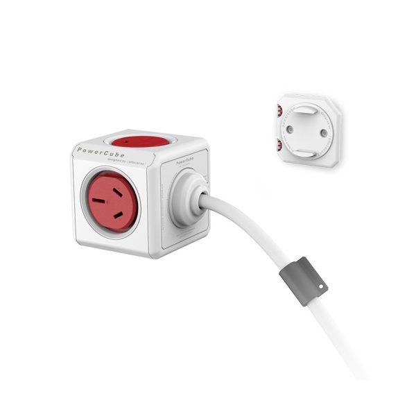 ALLOCACOC POWERCUBE Extended Boston Red 5 Outlets with 3M CABLE - Image 4