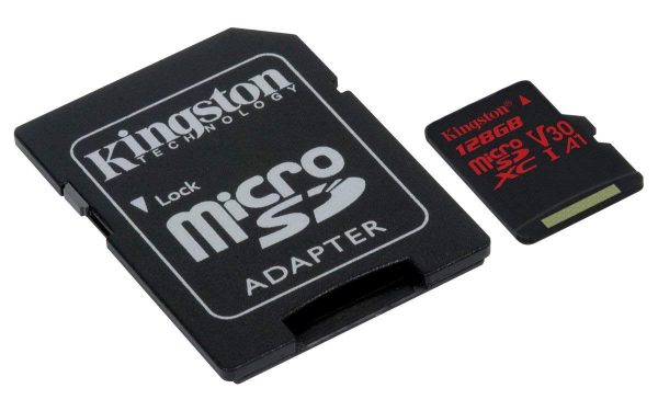 KINGSTON  Canvas React: MicroSD 128GB , 100MB/s read and 70MB/s write with SD adapter  SDCR/128GB - Image 2