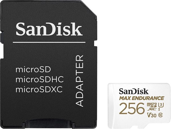 Sandisk Max Endurance Microsdxc Card SQQVR 256G (120 000 HRS) UHS-I C10 U3 V30 100MB/S R 40MB/S W SD Adaptor SDSQQVR-256G-GN6IA - Image 3