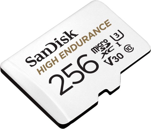 SANDISK HIGH ENDURANCE MICROSDHC CARD SQQNR 256G UHS-I C10 U3 V30 100MB/S R 40MB/S W SD ADAPTOR SDSQQNR-256G-GN6IA - Image 2