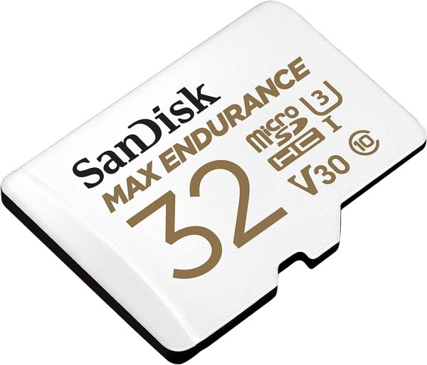 Sandisk Max Endurance Microsdhc Card SQQVR 32G (15 000 HRS) UHS-I C10 U3 V30 100MB/S R 40MB/S W SD Adaptor SDSQQVR-032G-GN6IA - Image 2