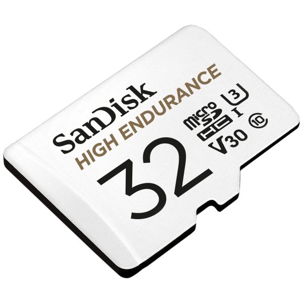 SANDISK HIGH ENDURANCE MICROSDHC CARD SQQNR 32G UHS-I C10 U3 V30 100MB/S R 40MB/S W SD ADAPTOR SDSQQNR-032G-GN6IA - Image 2