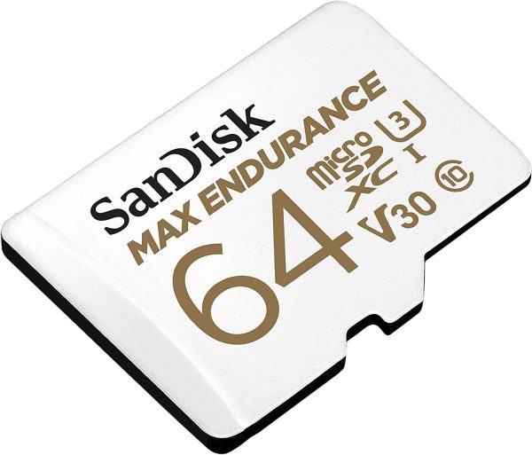 Sandisk Max Endurance Microsdxc Card SQQVR 64G (30 000 HRS) UHS-I C10 U3 V30 100MB/S R 40MB/S W SD Adaptor SDSQQVR-064G-GN6IA - Image 2