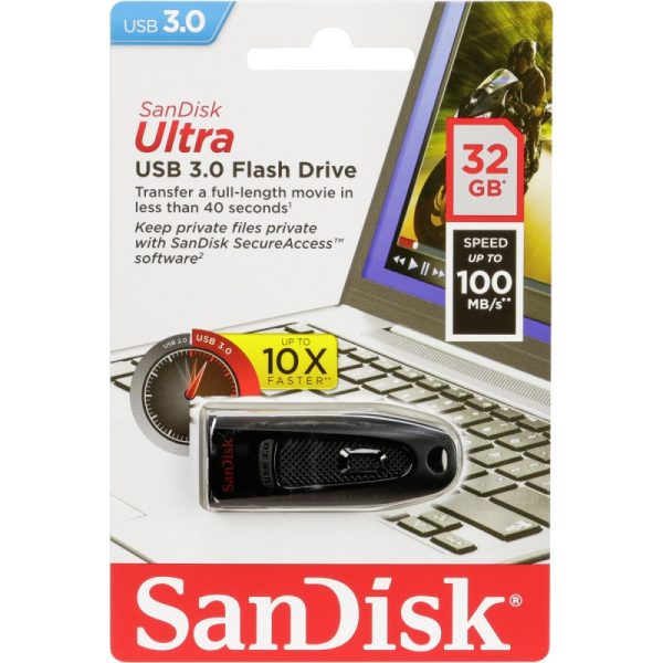 SanDisk Ultra CZ48 32G USB 3.0 Flash Drive (SDCZ48-032G) - Image 3