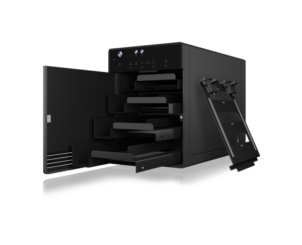 ICY BOX SINGLE enclosure for 4x HDD/SSD with USB 3.1 (Gen 2) Type-C interface and fan - Image 3
