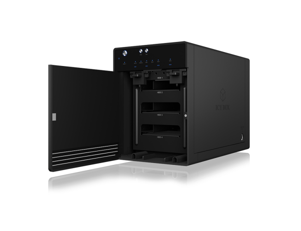 ICY BOX SINGLE enclosure for 4x HDD/SSD with USB 3.1 (Gen 2) Type-C interface and fan - Image 2