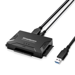Simplecom SA492 USB 3.0 to 2.5/3.5/5.25 inch SATA IDE Adapter with Power Supply - Image 1