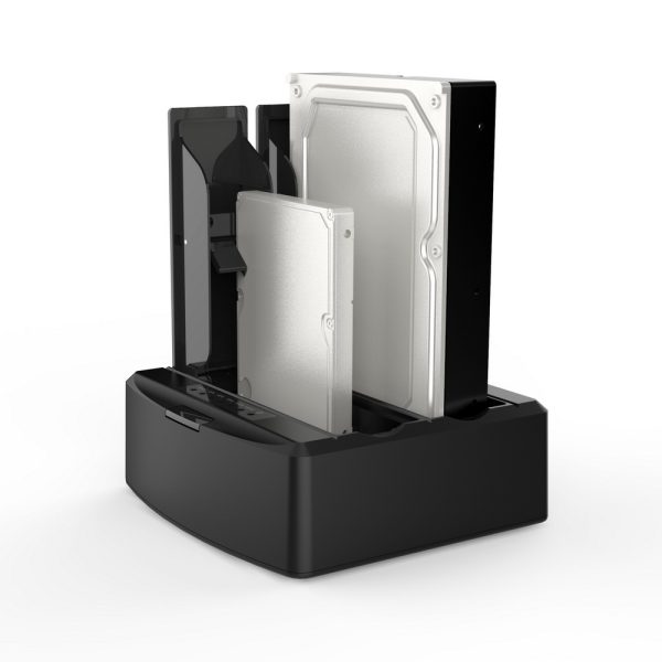 Simplecom SD312 Dual Bay USB 3.0 Docking Station for 2.5" and 3.5" SATA Drive Black - Image 2