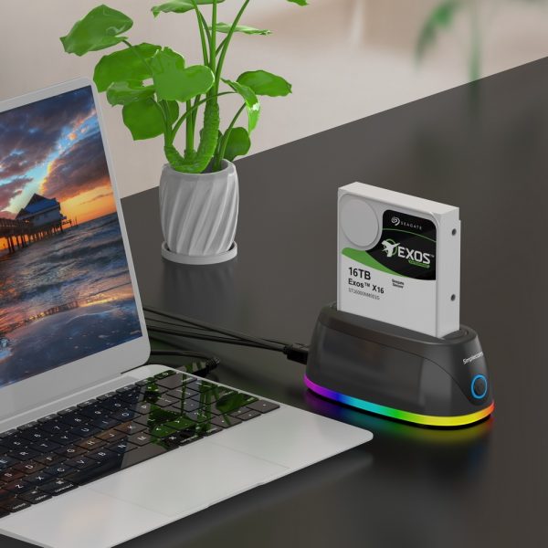 Simplecom SD336 USB 3.0 Docking Station for 2.5" and 3.5" SATA Drive with RGB Lighting - Image 6