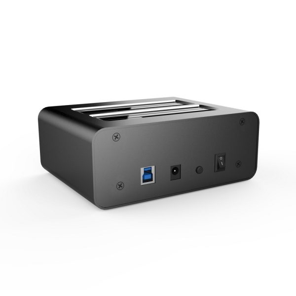 Simplecom SD352 USB 3.0 to Dual SATA Aluminium Docking Station with 3-Port Hub and 1 Port 2.1A USB Charger - Image 3