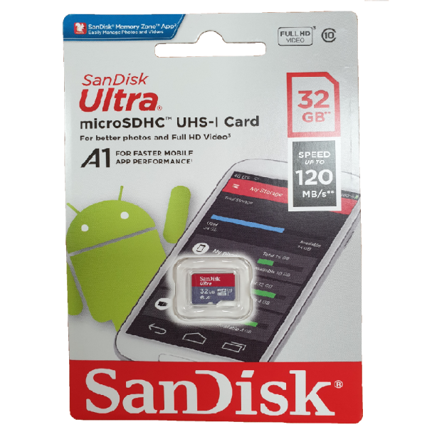 SANDISK SDSQUA4-032G-GN6MN Micro SDHC Ultra UHS-I Class 10 , A1, 120mb/s No adapter - Image 3