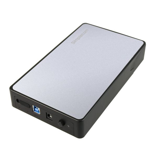 Simplecom SE325 Tool Free 3.5" SATA HDD to USB 3.0 Hard Drive Enclosure Silver - Image 2