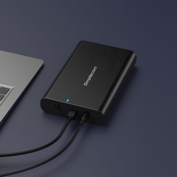 Simplecom SE331 Aluminium 3.5'' SATA to USB-C External Hard Drive Enclosure USB 3.2 Gen1 5Gbps - Image 4