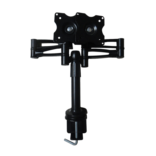 Two-Screen 10-25" Desk Monitor TV Plasma LED LCD Work Mount - Image 4