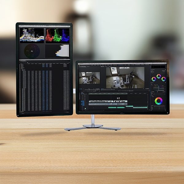 Triple Tilt LCD Monitor Mount Freestanding Desktop Stand - Image 2