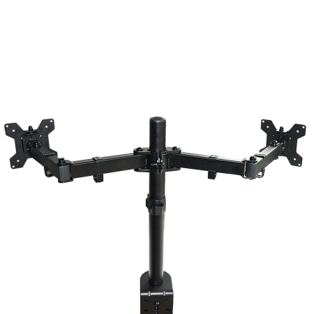 Dual LCD Monitor Desk Mount Stand Adjustable Fits 2 Screens Up To 27"