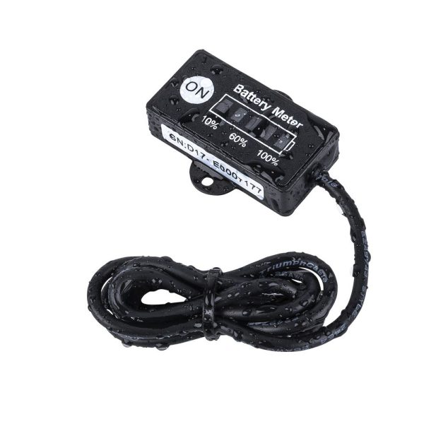 12 Volt LED Dual Battery Monitor Fuel Gauge Meter Digital % Percentage Switch - Image 3