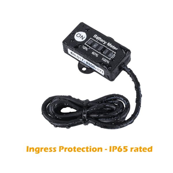 12 Volt LED Dual Battery Monitor Fuel Gauge Meter Digital % Percentage Switch - Image 5