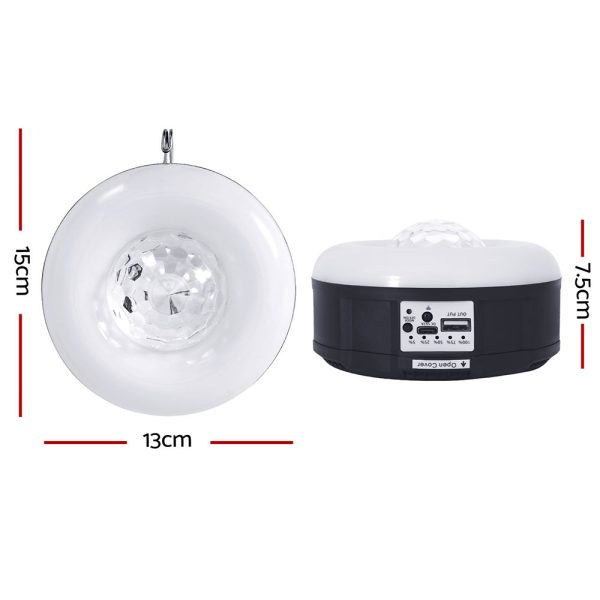 Gardeon Solar Party Light Projector LED RGB Portable Camping Lamp Rechargeable - Image 2
