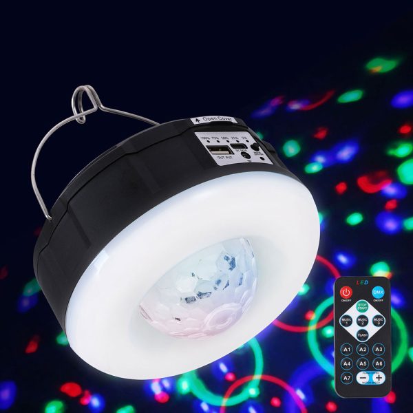 Gardeon Solar Party Light Projector LED RGB Portable Camping Lamp Rechargeable - Image 5