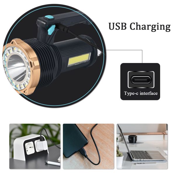 Most Powerful 1200lm LED Flashlight Super Bright Torch Lamp USB Rechargeable - Image 7