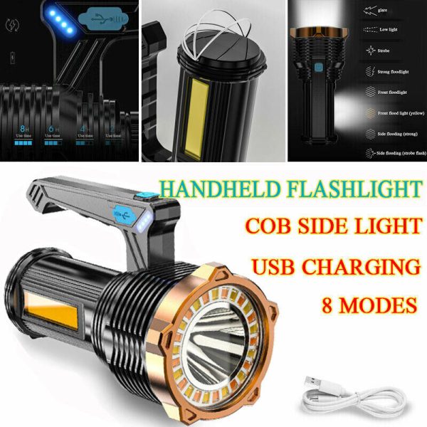 Most Powerful 1200lm LED Flashlight Super Bright Torch Lamp USB Rechargeable - Image 8