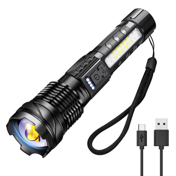 Super Bright 30W 14LED Flashlight White Laser Tactical Torch Lamp for Camping AU - Image 3