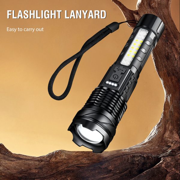 Super Bright 30W 14LED Flashlight White Laser Tactical Torch Lamp for Camping AU - Image 12