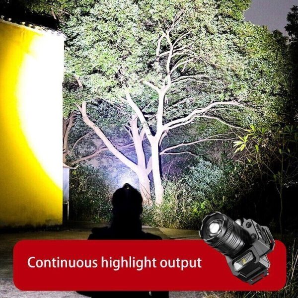 900000LM LED Headlamp Rechargeable Headlight Zoomable Head Torch Lamp Flashlight - Image 4