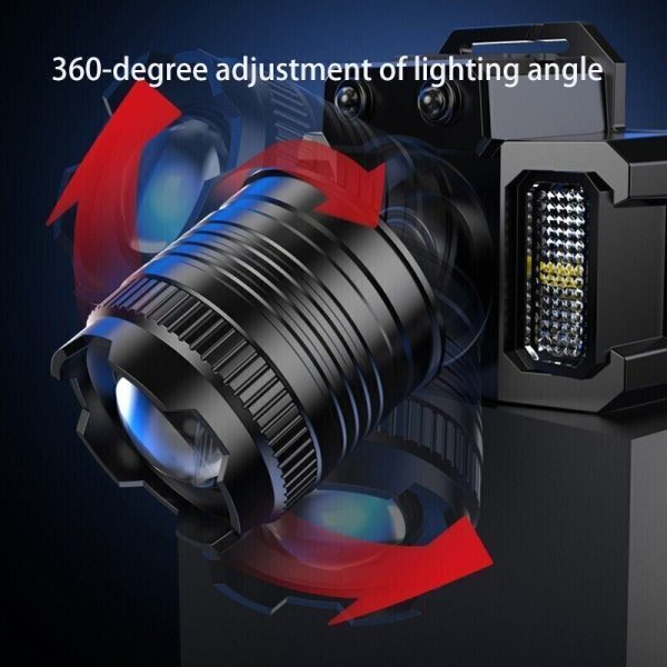 900000LM LED Headlamp Rechargeable Headlight Zoomable Head Torch Lamp Flashlight - Image 5